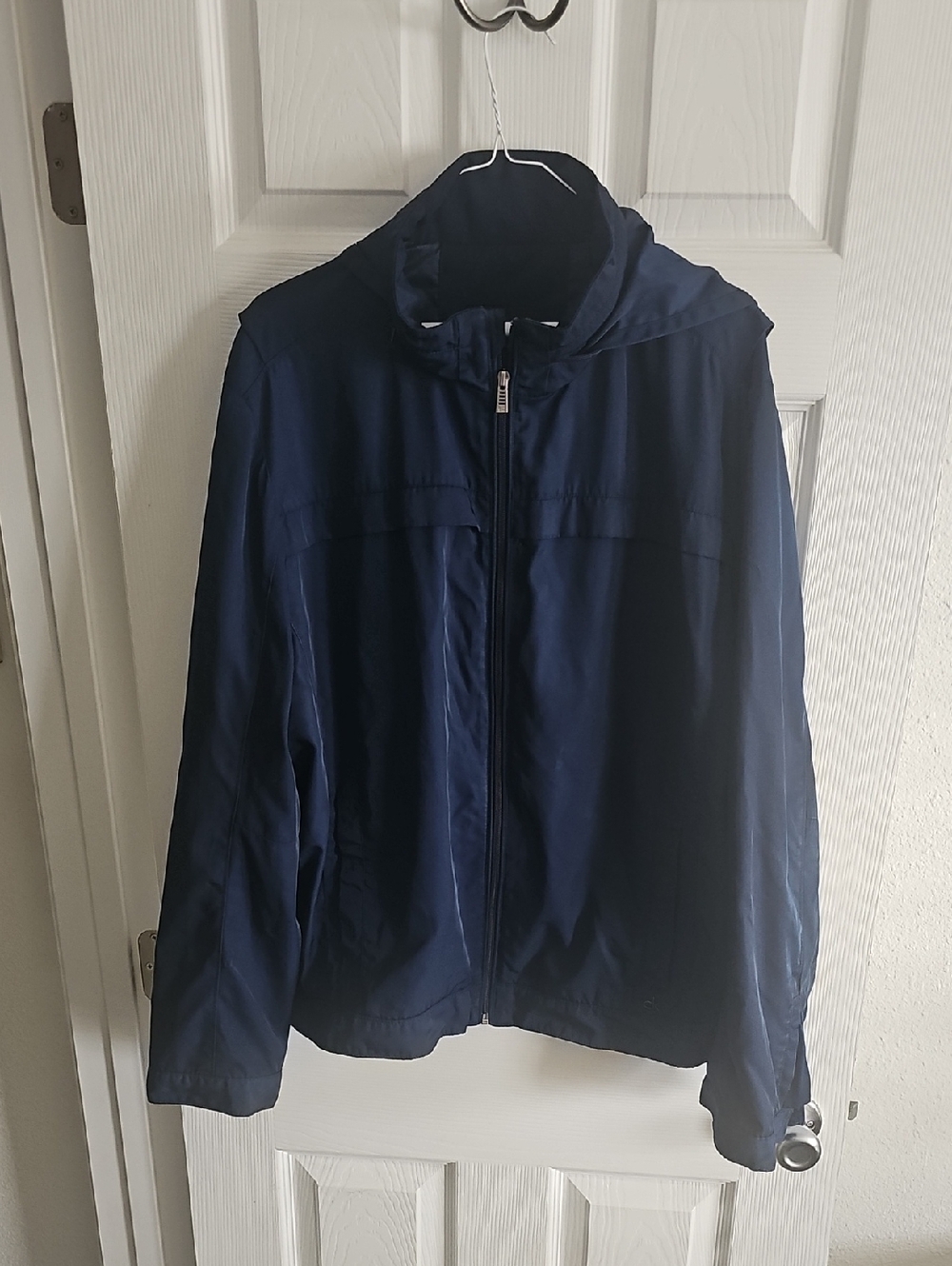 Calvin Klein Men's Navy Hooded Windbreaker Jacket